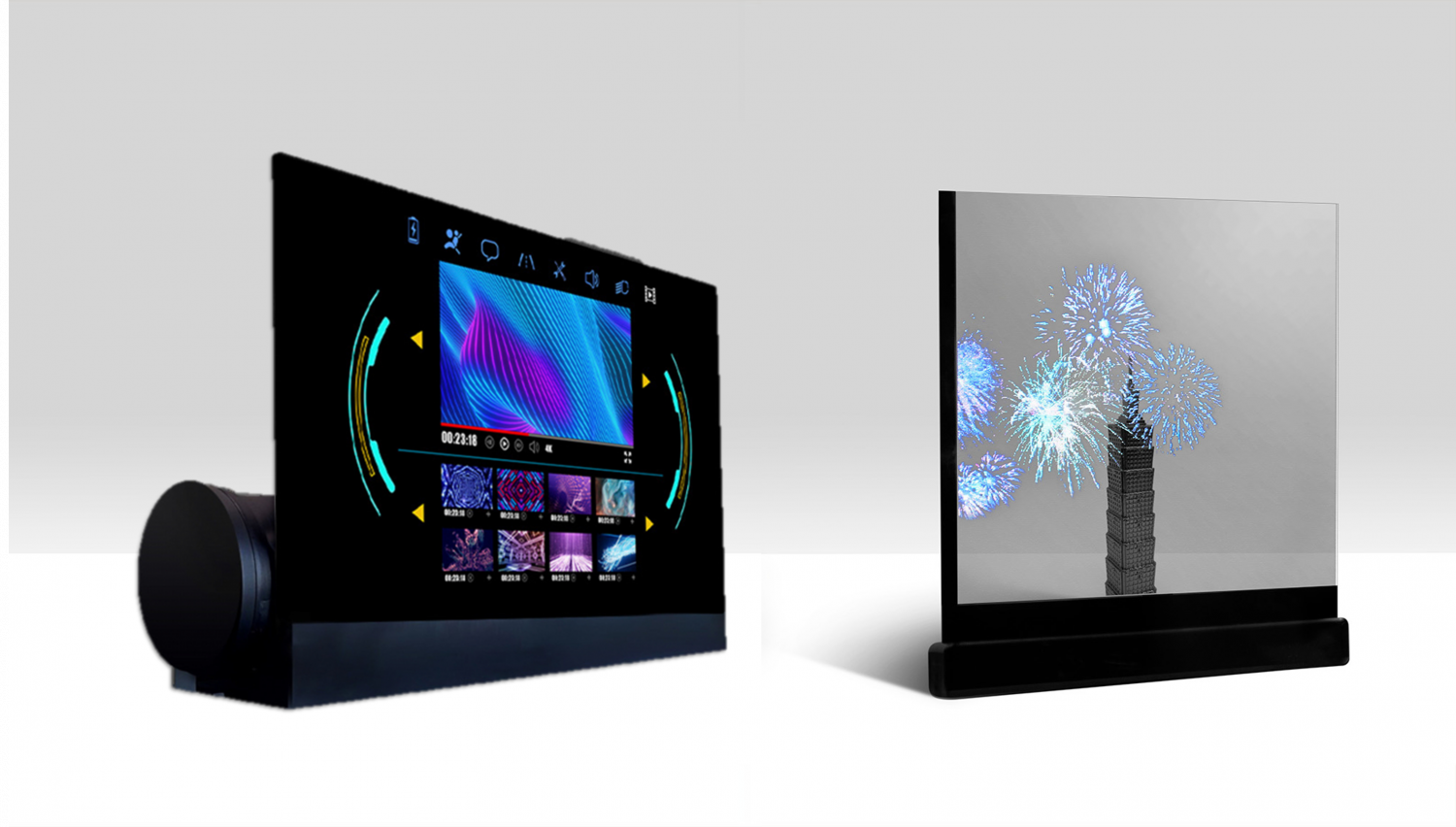 可卷式、折迭性、高透明